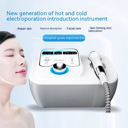 Cold Therapy Device Facial Ion Shrink Pores Ice Guide Ice Compress